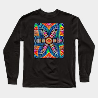 Bright Colorful Abstract Art Long Sleeve T-Shirt